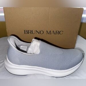 Bruno Marc Men's Light Gray Slip-On size9.5 Loafers (47)